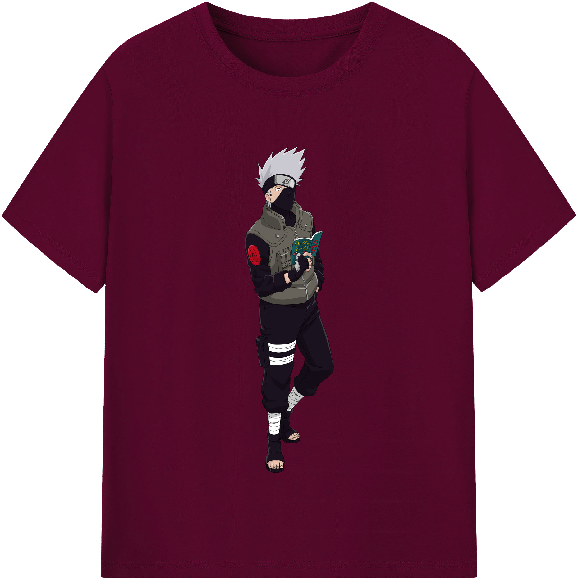 （画像用） NARUTO -ナルト- はたけ カカシ Hatake Kakashi レディースカジュアルプリントTシャツ（綿100％）